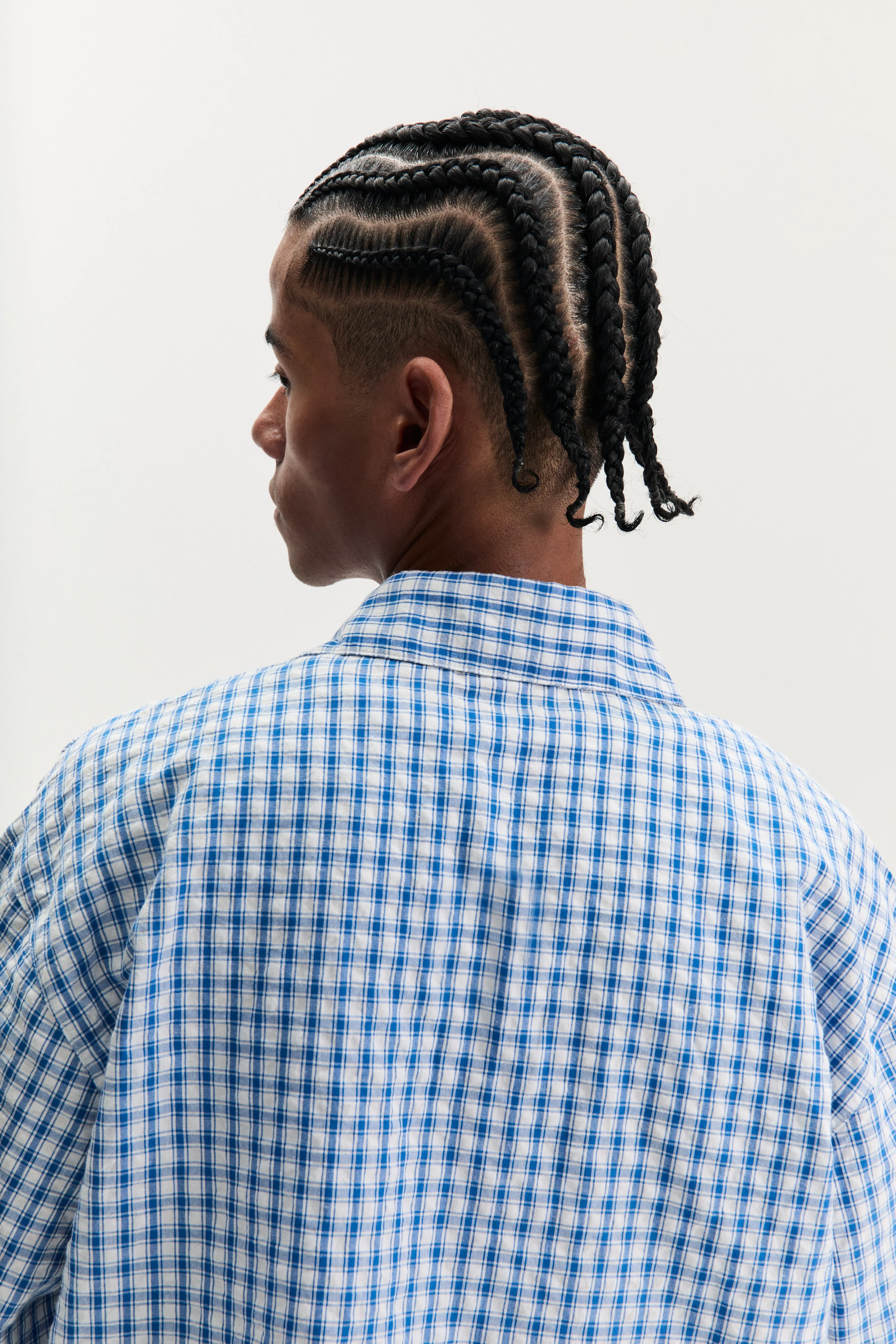 Checkered Signature Short Sleeve Shirt - White/Blue - Image 7