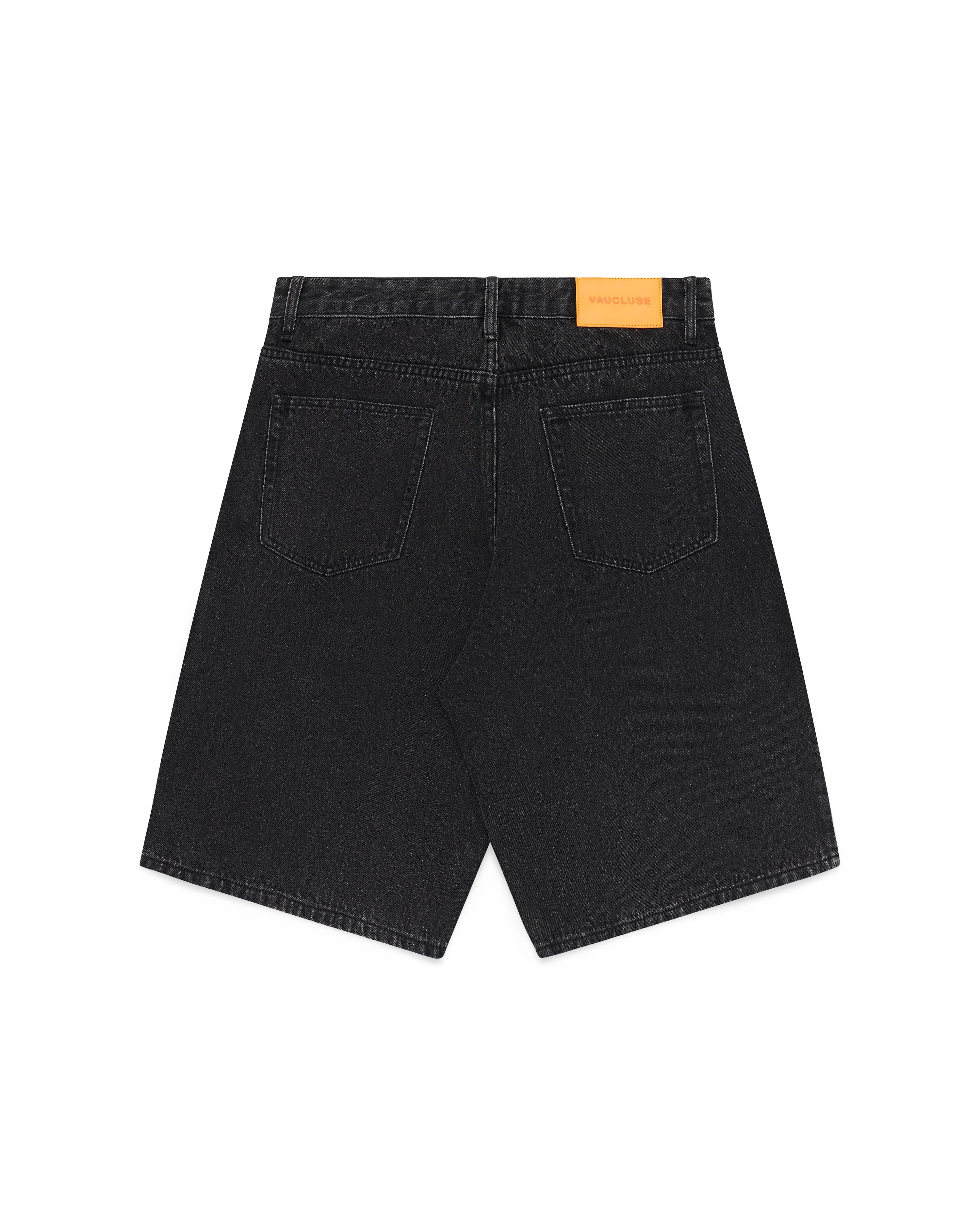 Faded Denim Short - Black - Image 4