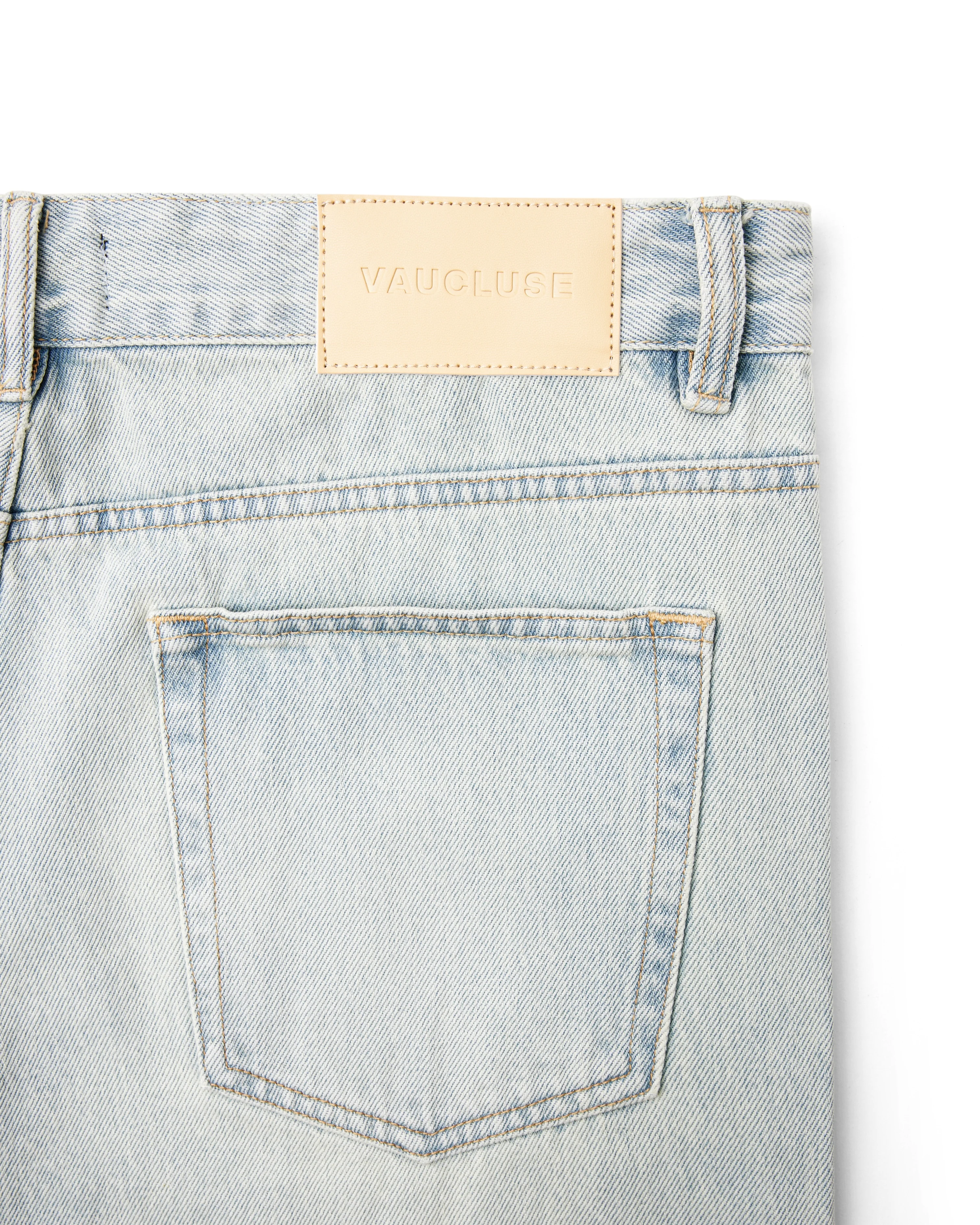 Faded Denim Short - Blue/Green - Image 3