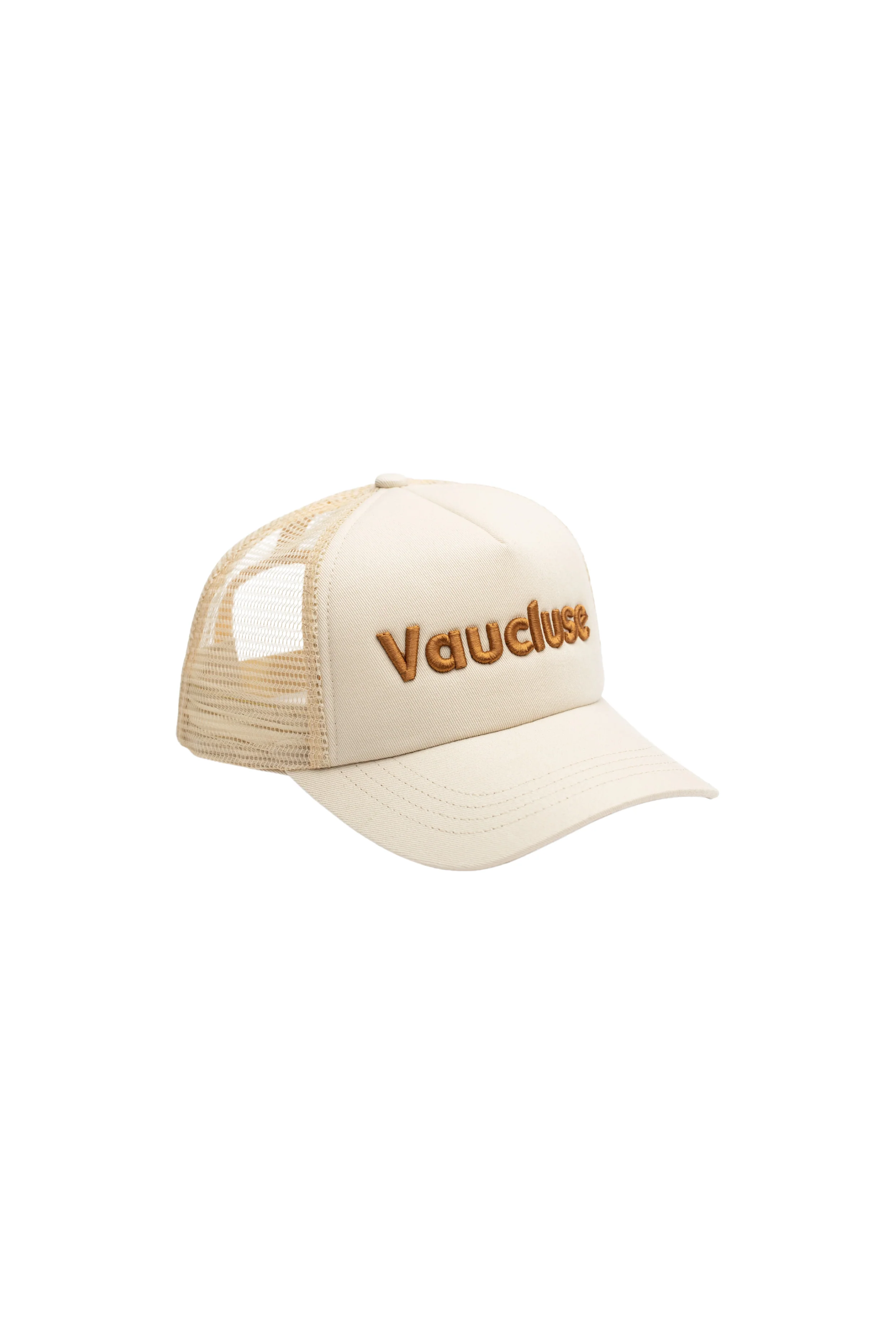 Logo Trucker Cap - Cream/Brown - Image 3