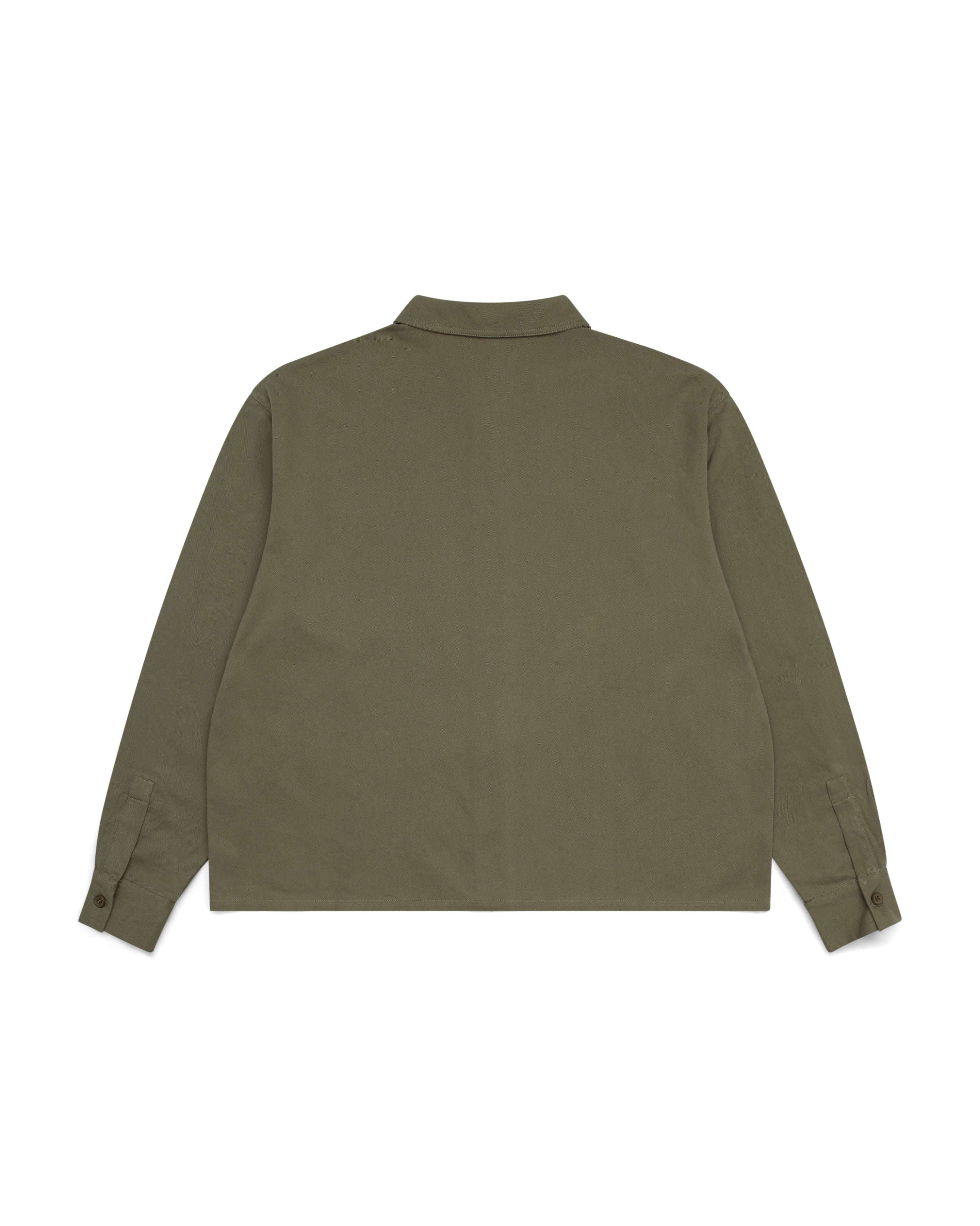 Signature Long Sleeve Over Shirt - Dark Olive - Image 5