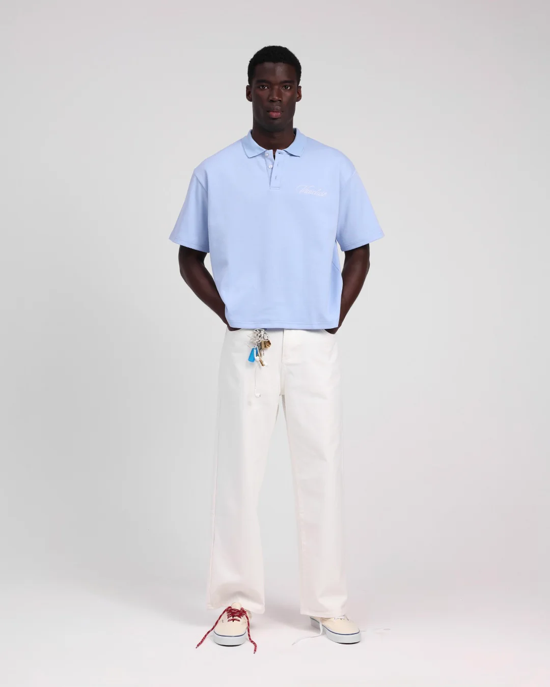 Signature Short Sleeve Polo Shirt - Sky - Image 2