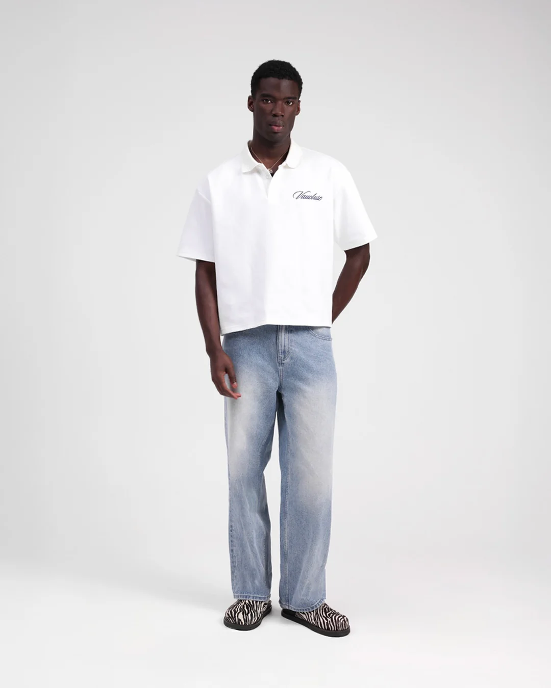 Signature Short Sleeve Polo Shirt - White - Image 2