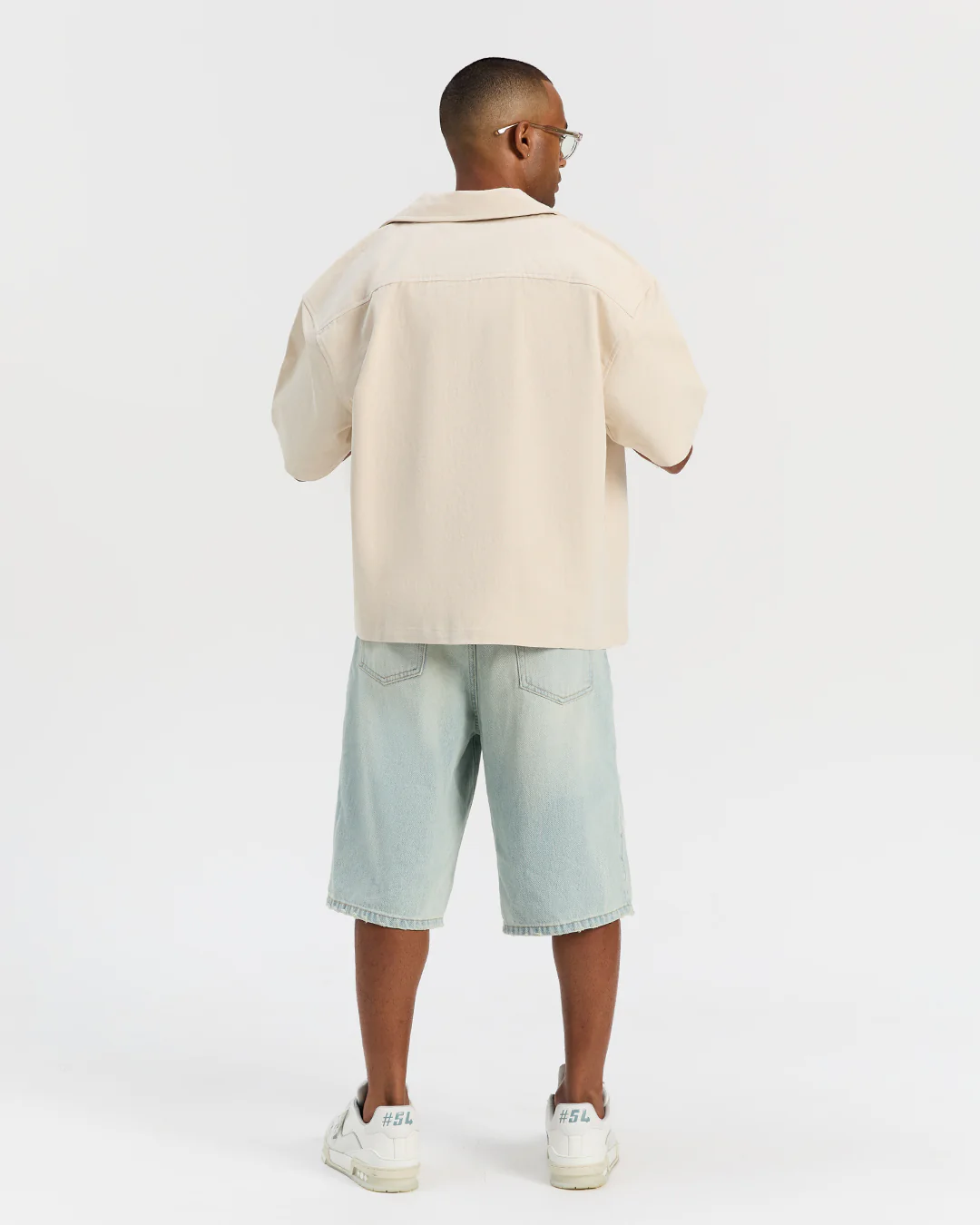 Signature Short Sleeve Shirt - Beige - Image 5