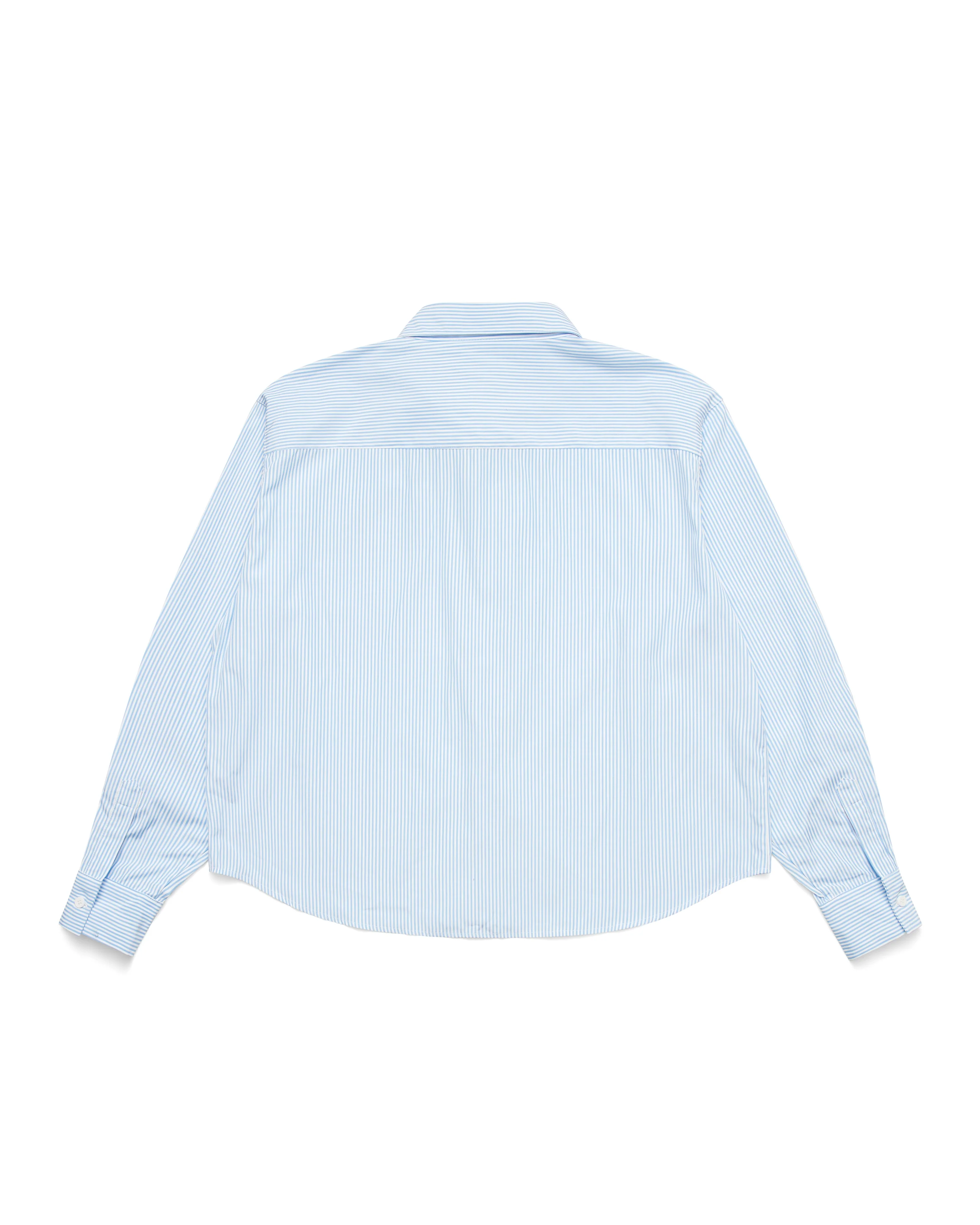 Striped Signature Long Sleeve Shirt - White/Light Blue/Yellow - Image 4