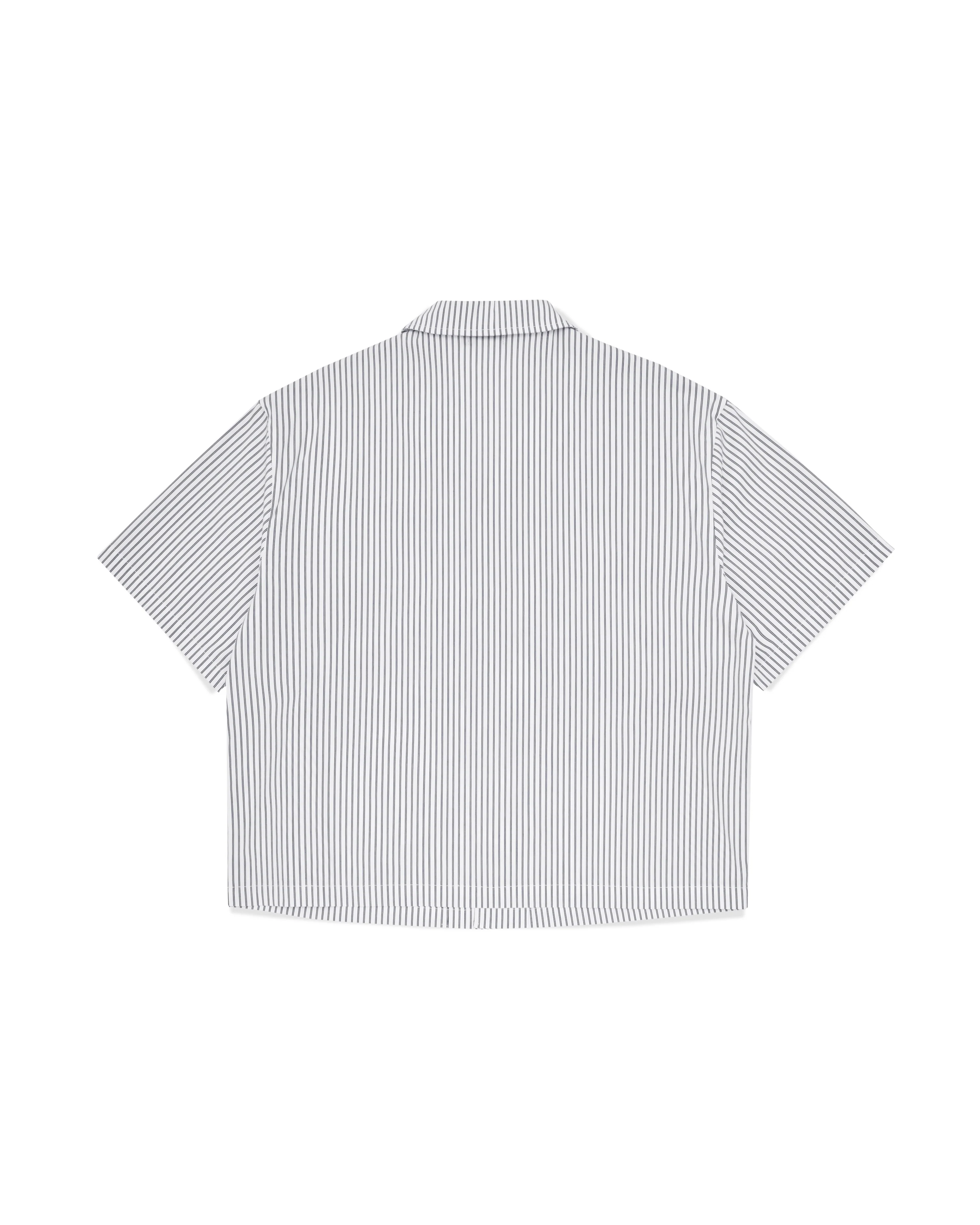Striped Signature Short Sleeve Shirt - White - Image 3